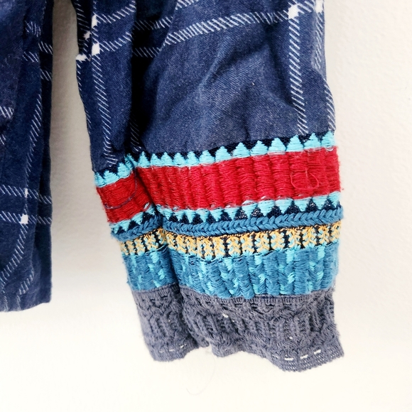 Anthropologie Akemi Kin Embellished Flannel Shirt - Picture 3 of 8